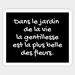 Citation sur la vie - citation positive en français Magnet